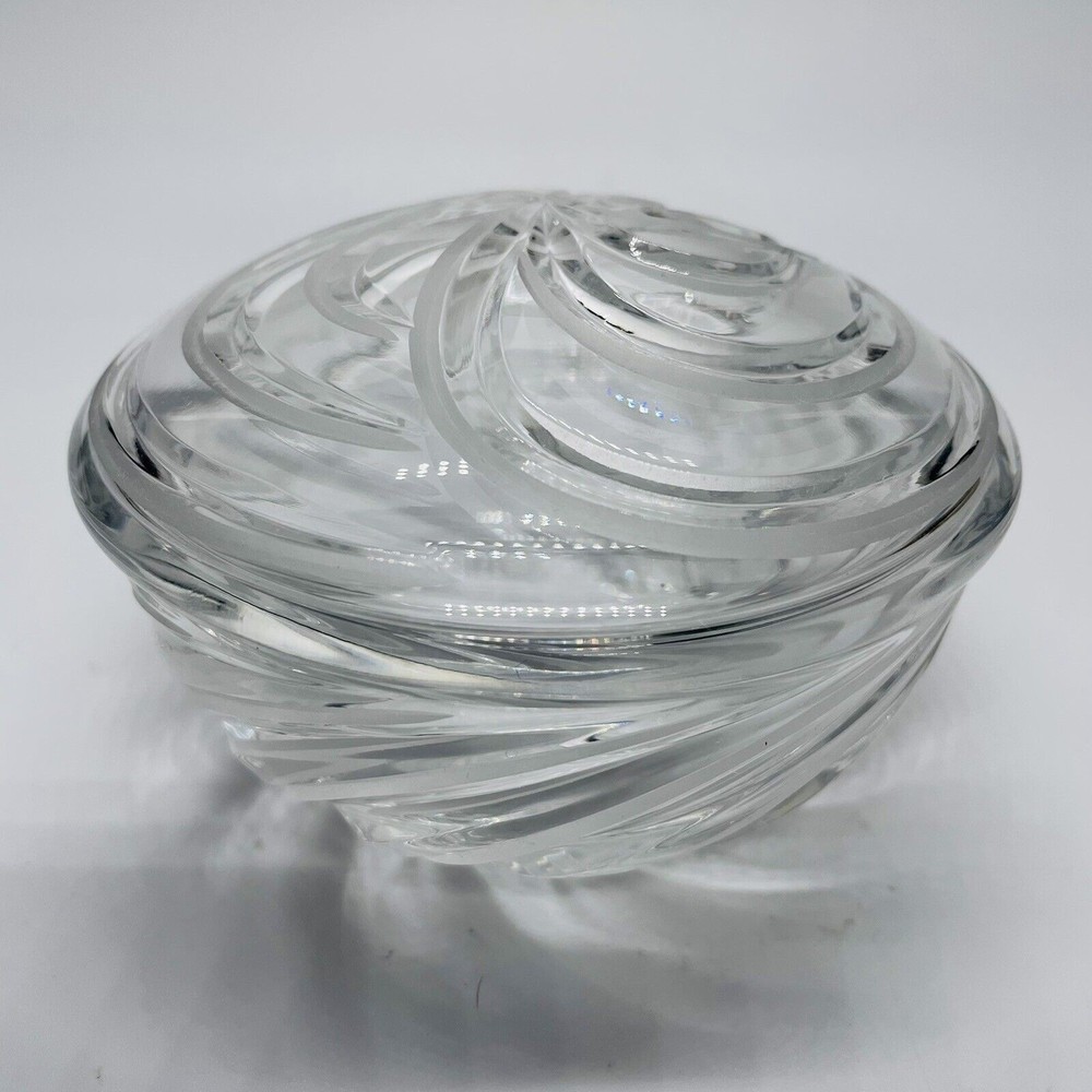Marquis by Waterford Glass Trinket Candy Bowl with Lid 3.5" Diameter